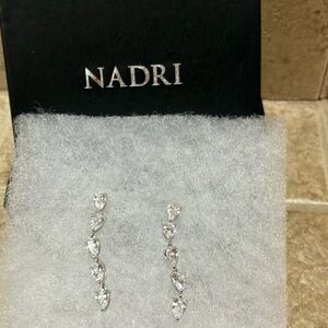 Nadri CZ Drop Earrings